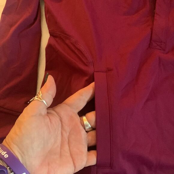 Athleta Raspberry Solana Hoodie Size S Women’s Workout Exercise Gym - Picture 4 of 15